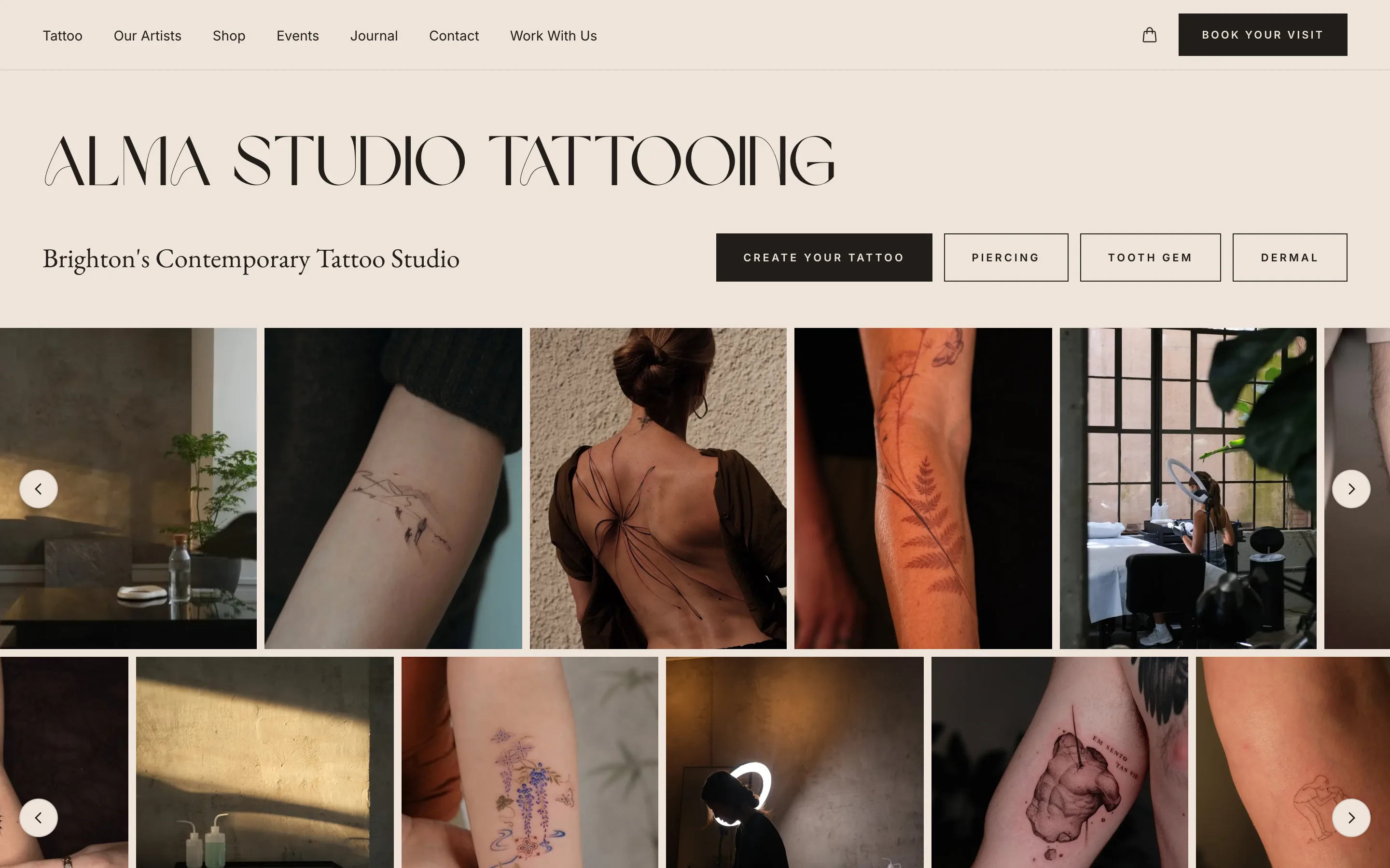 Alma Studio website