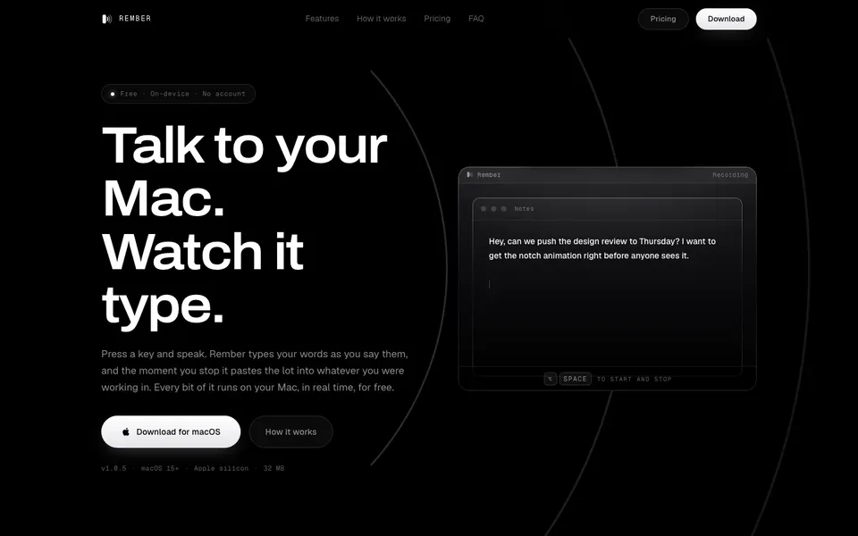 Rember screenshot