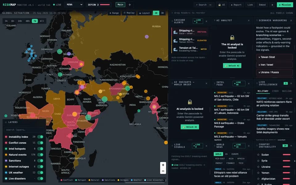 Riskmap screenshot