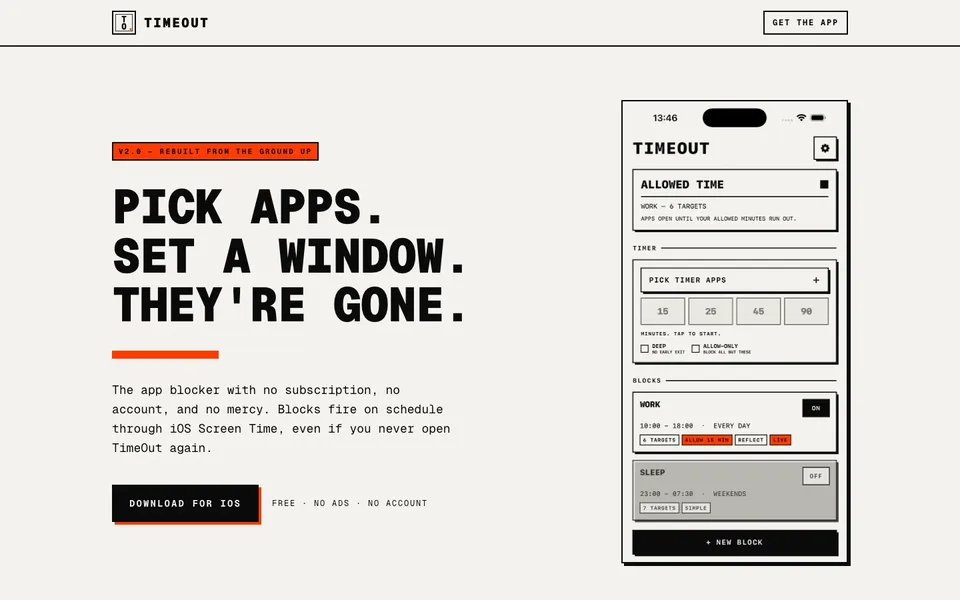 Timeout screenshot